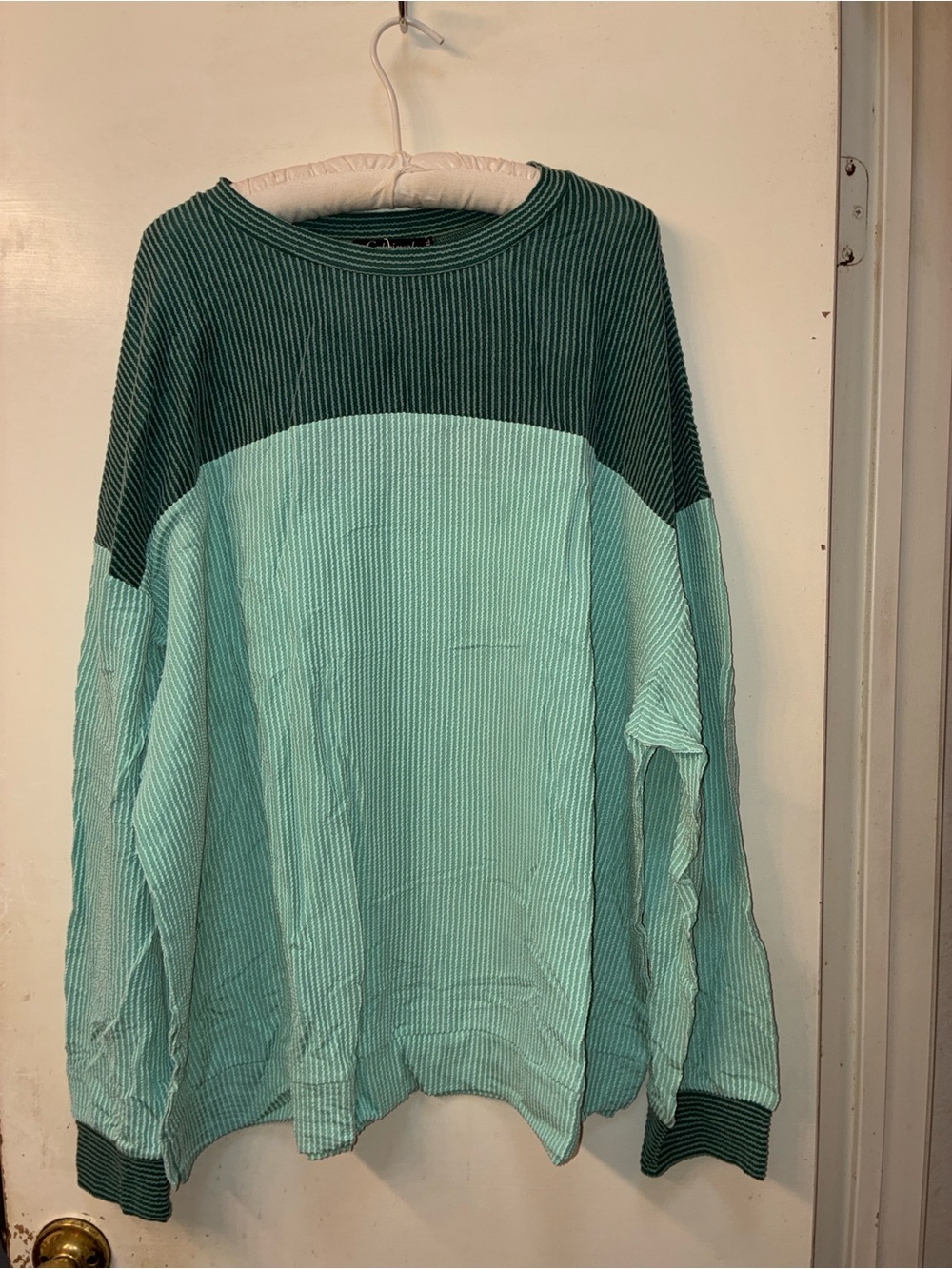 NWT Women's Two-Tone Ribbed Crewneck Sweater -  4X
